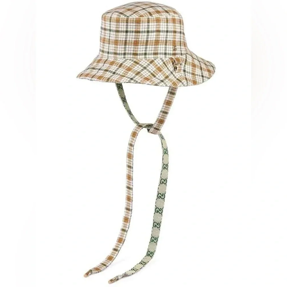 Gucci Monogram Reversible Bucket Hat with straps - Picture 4 of 8